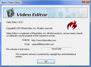 BlazeVideo Video Editor 1.0.0.1